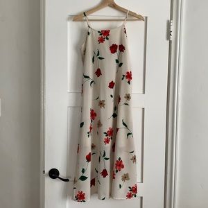 Vintage 90s Floral Spaghetti Strap Dress